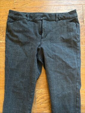 Old Navy Black Gray Plaid Pixie Skinny Pants